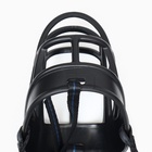 Намордник для собак №6, ДН 13 см, ОМ 41 см, с трехсторонним ремешком, каучук, чёрный - Фото 8