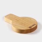 Подставка деревянная под ложку Adelica, 15×10×1.7 см, берёза - Фото 7