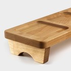 Столик - органайзер деревянный для подачи с ручками и на ножках Adelica, 54,5×14×6 см, берёза - фото 35383551