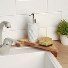 Угловая деревянная полка - подставка Adelica, 28×20×5 см, берёза - Фото 7