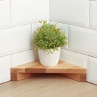 Угловая деревянная полка - подставка Adelica, 28×20×5 см, берёза - Фото 8