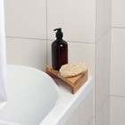 Угловая деревянная полка - подставка Adelica, 28×20×5 см, берёза - Фото 2