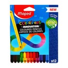 Карандаши 12 цветов Maped COLOR'PEPS INFINITY, корпус треугольный, ударопрочный грифель, в картонной коробке - фото 300728068