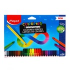 Карандаши 24 цвета Maped COLOR'PEPS INFINITY, корпус треугольный, ударопрочный грифель, в каронной коробке - фото 320693350