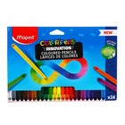 Карандаши 24 цвета Maped COLOR'PEPS INFINITY, корпус треугольный, ударопрочный грифель, в каронной коробке - фото 19442729