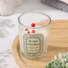 Свеча ароматическая в стакане "Sweet Love", белый чай, цветы МИКС, 5,5х6,5 см - фото 7546247