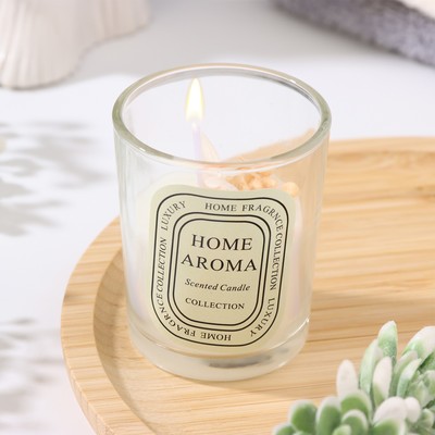 Ароматическая свеча в стакане Sweet Love, гардения, 5.5×6.5 см