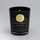 Свеча ароматическая "Aroma Candle",белый чай, черная, 5,5х6,5 см - фото 7366202