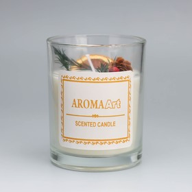Свеча ароматическая Aroma Art, страстная самба, круглая, 8×10.5 см