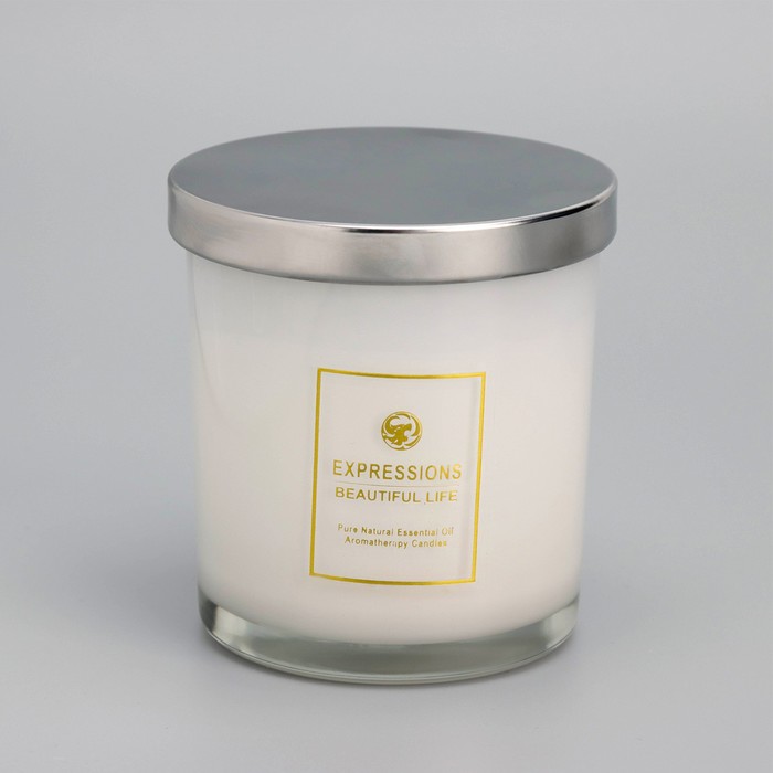 Свеча ароматическая "Scented Candle", английская груша и фрезия МИКС