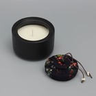 Свеча ароматическая "Soy WAX", страсть, черная, 9х9 см - фото 7528515