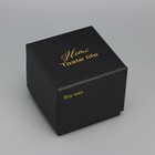 Свеча ароматическая "Soy WAX", страсть, черная, 9х9 см - фото 7631295