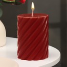 Свеча-цилиндр ароматическая витая "Вишня", 7,5х10 см - фото 11183339