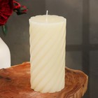 Свеча-цилиндр ароматическая витая "Гардения жасминовидная", 7,5х15 см - фото 7578038