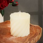 Свеча-цилиндр ароматическая витая "Гардения жасминовидная", 7,5х7,5 см - Фото 2