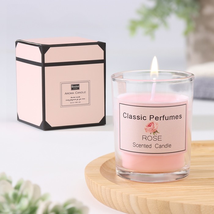 Свеча ароматическая "Aroma Candle", 5х6 см, МИКС - Фото 1