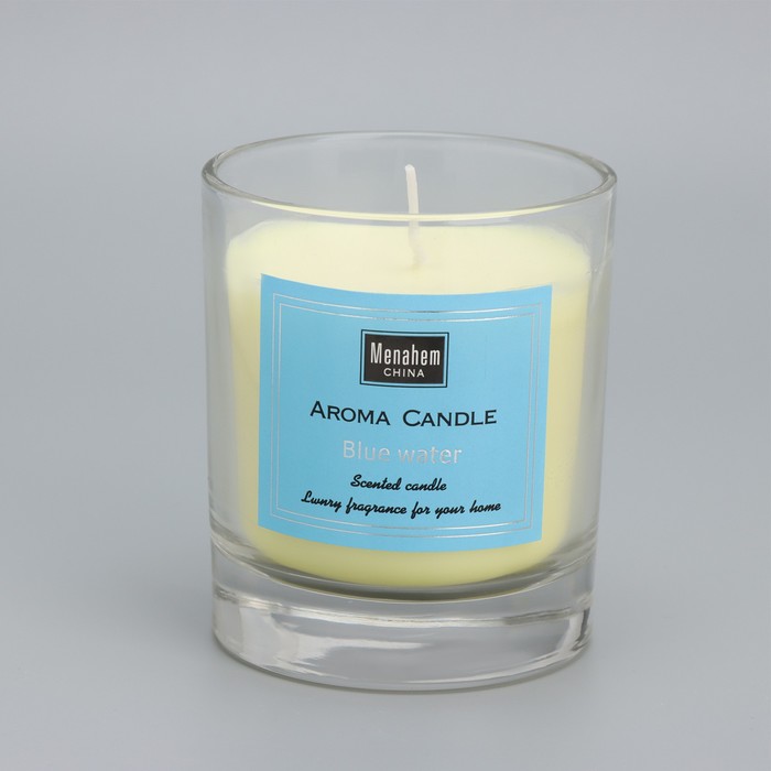 Свеча ароматическая "Aroma Candle", черный каштан Бунге, 8х9 см - фото 1907838108