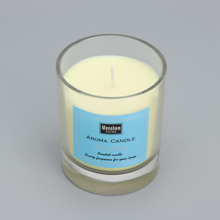 Свеча ароматическая "Aroma Candle", черный каштан Бунге, 8х9 см - фото 1907838109