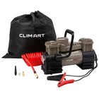 Компрессор автомобильный Clim Art CA-70Lx2 LED, 70 л/мин, двухпоршневой, питание от АКБ - фото 297191852