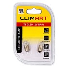 Лампа автомобильная LED Clim Art T8, 2LED 12В, BA9s (T4W)/, 2 шт - Фото 5