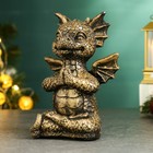 Фигура "Дракон Эйден" черное золото, 20х15х10см - Фото 2