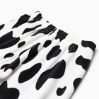 Комплект женский (джемпер/брюки), цвет белый/чёрный, принт пятна, размер 50-52 9935667