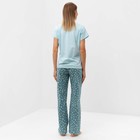 Комплект домашний женский "Котята" (футболка/брюки), цвет голубой, размер 46 - Фото 3