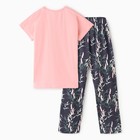 Комплект домашний женский (футболка/брюки) "I love you", цвет розовый/сиреневый, размер 44 - Фото 12