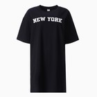 Женское домашнее платье "New york", цвет чёрный, размер 48 - Фото 5
