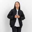 Куртка (бомбер) женский, черный, р. XL (48-50) - фото 11024685