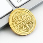 Набор монета и значок "Самому надежному бухгалтеру", 7.5 х 10 см - фото 7400787