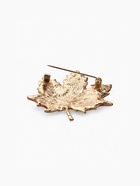 Брошь «Лист осенний», оранжево-жёлтая в золоте - фото 63079141