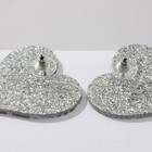 Серьги акриловые «Сердце» зебра, цвет чёрно-белый - Фото 3