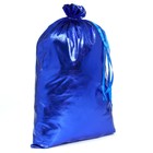 Мешок новогодний Деда Мороза, синий, 60×40 см - Фото 2