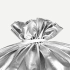 Мешок новогодний Деда Мороза, серебряный, 60×40 см - Фото 6