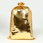 Мешок новогодний Деда Мороза, цвет золото, 60×40 см - Фото 5
