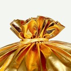 Мешок новогодний Деда Мороза, цвет золото, 60×40 см - Фото 6