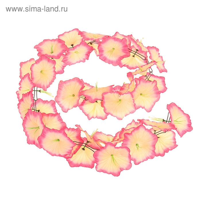 Гавайская гирлянда "Лилия", цвет розово-бежевый - Фото 1