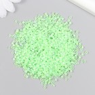 Бисер стекло 12/0 "Зелёный чай" полупрозрачный перламутр 450 гр - фото 22813791