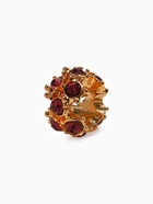 Шарм разделитель «Цветы», розовый в золоте - Фото 1