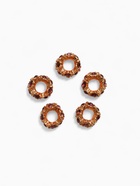 Шарм разделитель «Цветы», розовый в золоте - Фото 2