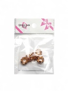 Шарм разделитель «Цветы», розовый в золоте - Фото 4