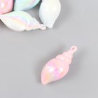 Декор для творчества пластик "Ракушка. Перламутр" МИКС 4,5 см (комплект 5 шт) - фото 22813918