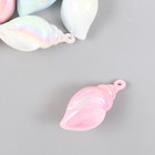 Декор для творчества пластик "Ракушка. Перламутр" МИКС 4,5 см (комплект 5 шт) - фото 22813919