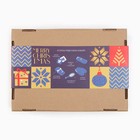 Набор новогодний подарочный «Этель» Sweater, 5 предмета, полотенце 30×60 см, расчёска, повязка на голову - фото 29799250