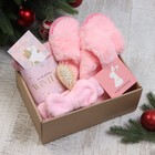 Набор подарочный Этель Pink magic: полотенце 30х60 см и акс. (4 предм.) - фото 11066435