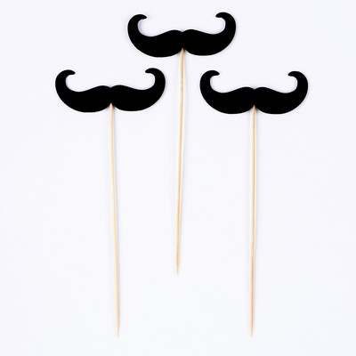 Усы «Пуаро» для фотосессии, набор 3 шт.