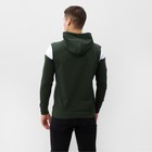 Худи мужское, цвет хаки, размер 56 (3XL) - Фото 4