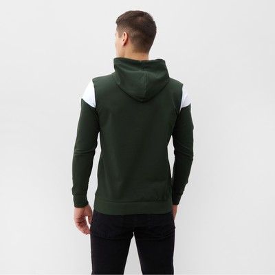 Худи мужское, цвет хаки, размер 56 (3XL)