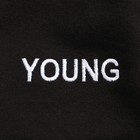 Костюм женский (свитшот/брюки), цвет чёрный, размер 48 9924804